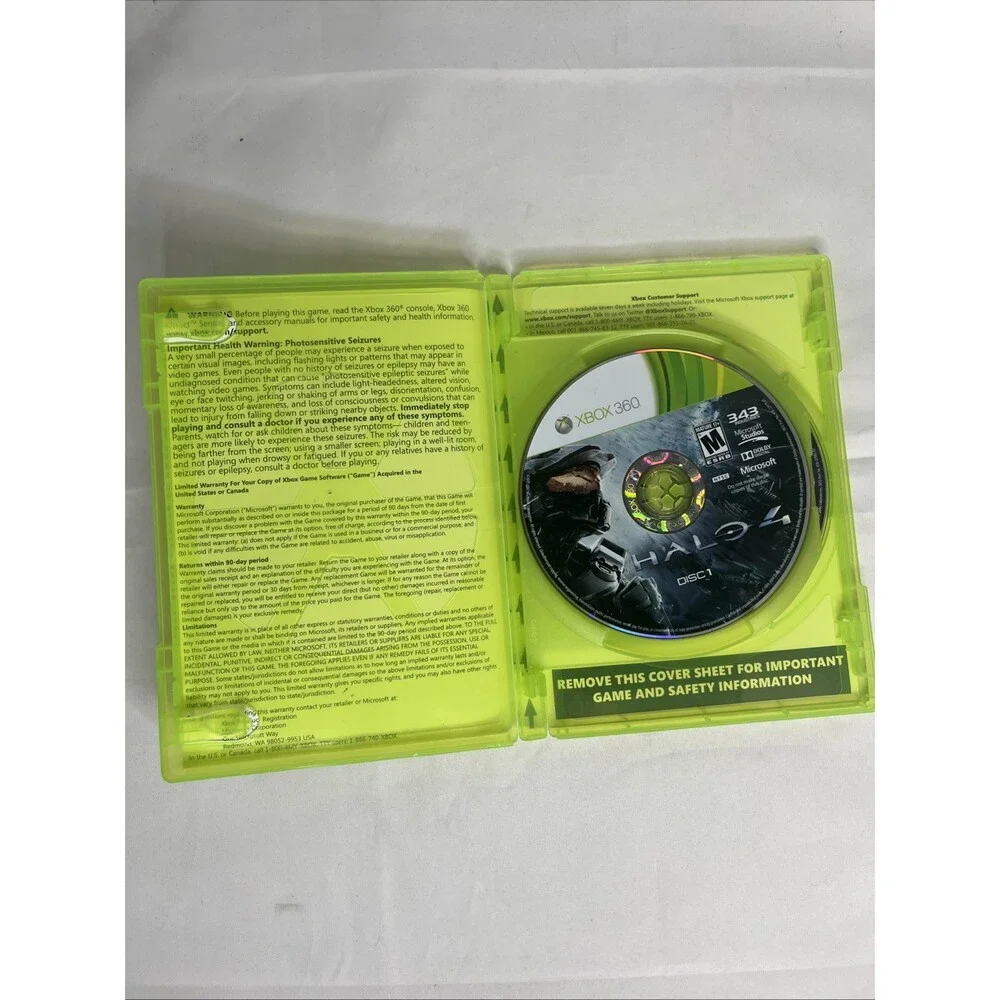 Halo 4 - Microsoft Xbox 360- Manual Not Included